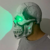 Skull Movable Mouth Latex Mask