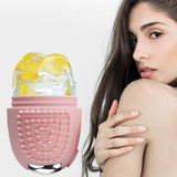 Rullo per viso in silicone ghiacciato