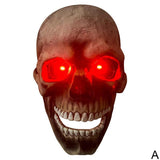 Skull Movable Mouth Latex Mask