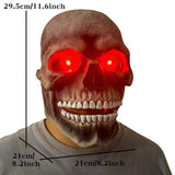 Skull Movable Mouth Latex Mask