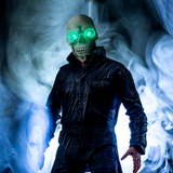 Skull Movable Mouth Latex Mask